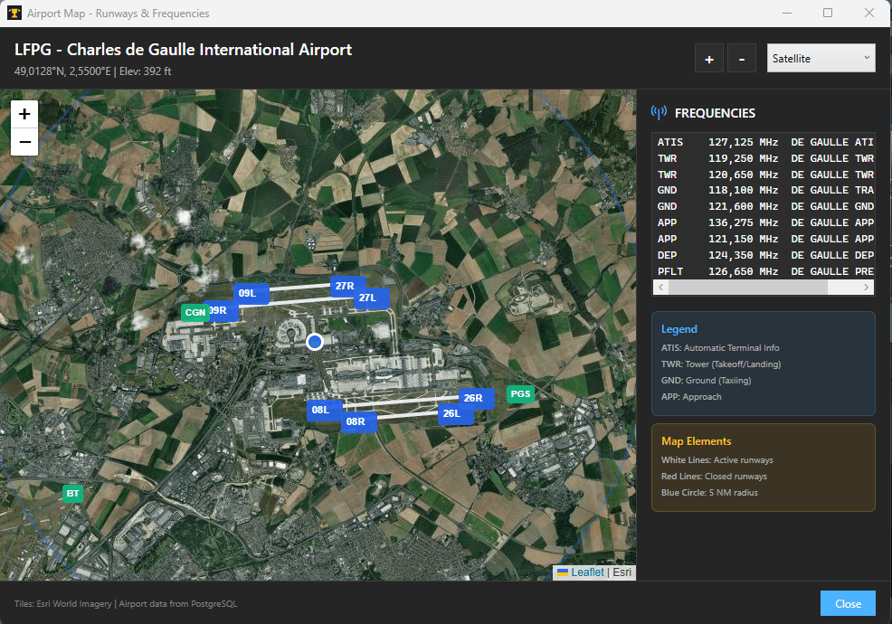 Airport Satellite Map